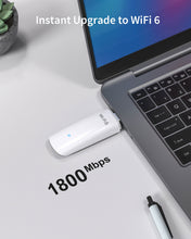 Cargar imagen en el visor de la galería, ioGiant AX1800 USB WiFi 6 Adapter Upgrade Your Desktop Laptop PC with 1800Mbps Dual Band Wireless Speed Supports Windows 11 and 10